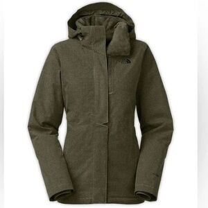 North Face Olive Green HyVent Jacket